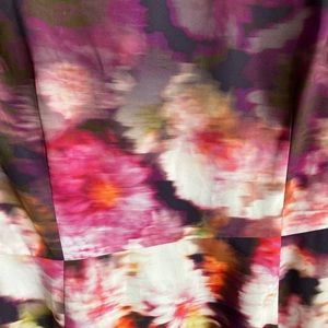 Adrianna Papell Women's Midi Length Printed Fit & Flare Dress Purple Size 16